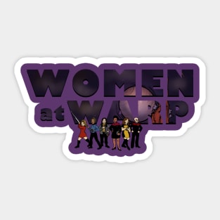 Women At Warp Sticker